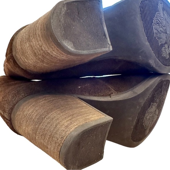 Bos. & Co. Belfield Waterproof Brown Suede Heeled Chelsea Boots Size 39 EU/US 8 - Picture 9 of 10